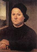 LORENZO DI CREDI Portrait of Perugino sf oil on canvas